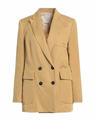 Tela Woman Blazer Sand Viscose, Polyester Cover