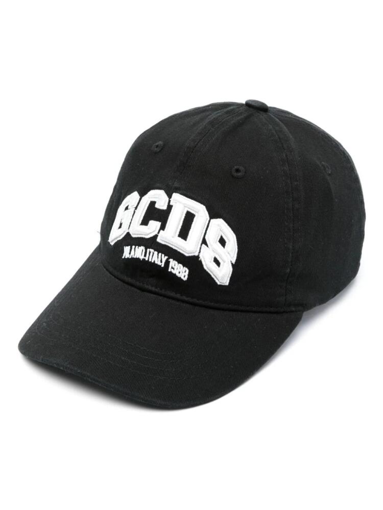 GCDS logo-embroidered baseball cap - Black Cover