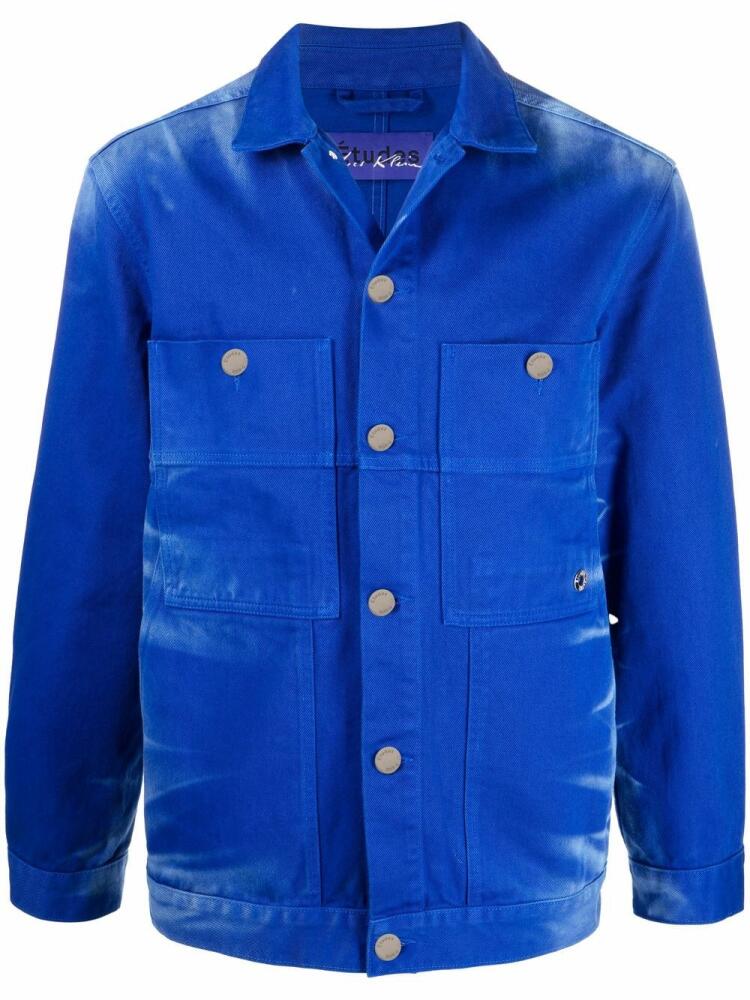 Etudes button-down shirt jacket - Blue Cover