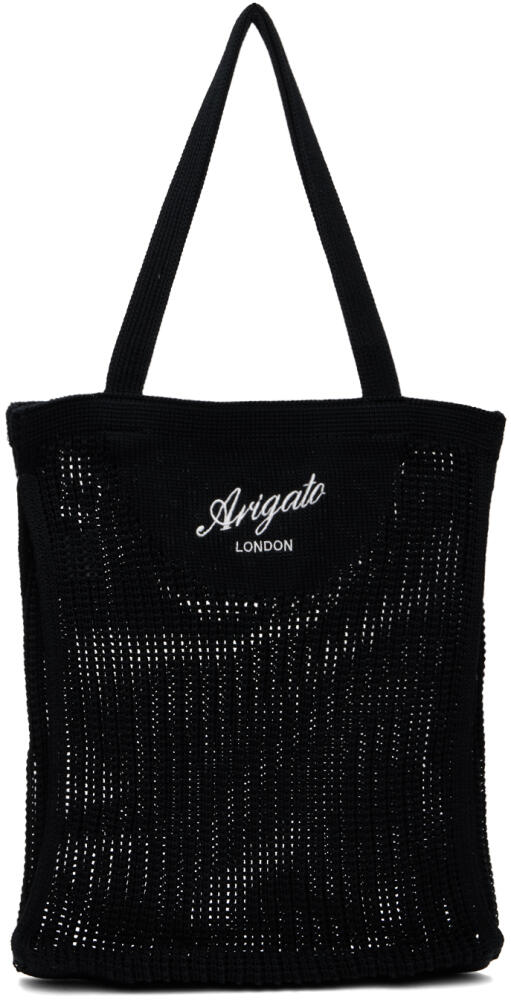 Axel Arigato Black Grid Shopper Tote Cover