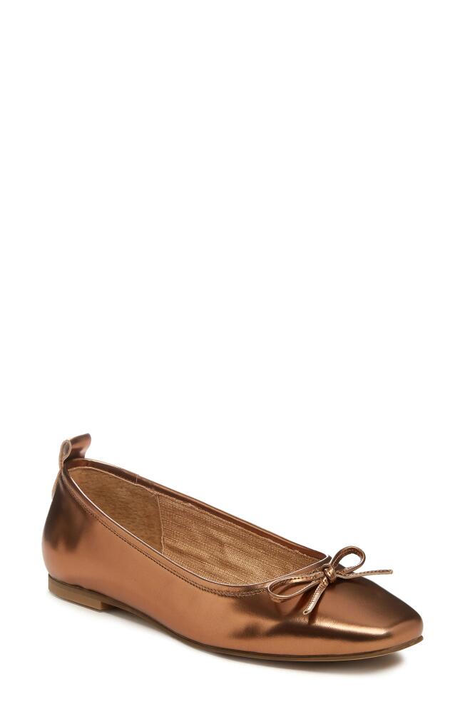 Kelsi Dagger Brooklyn Frankie Square Toe Ballet Flat in Cognac Cover