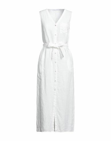 Caractère Woman Midi dress White Linen Cover