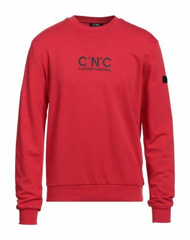 C'n'c' Costume National Man Sweatshirt Red Cotton Cover