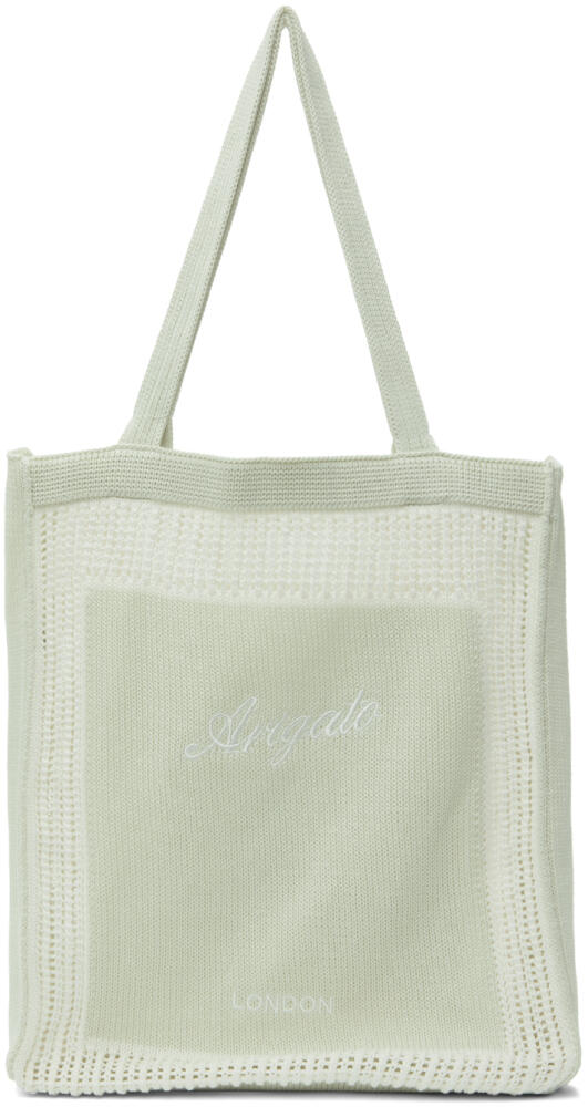 Axel Arigato Green Oceane Knitted Shopper Tote Cover