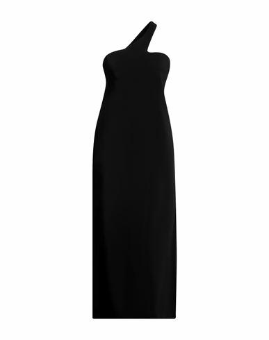 Sportmax Woman Maxi dress Black Viscose, Elastane Cover