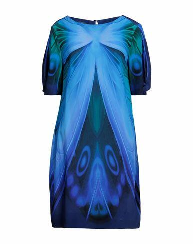 Alberta Ferretti Woman Mini dress Blue Silk Cover