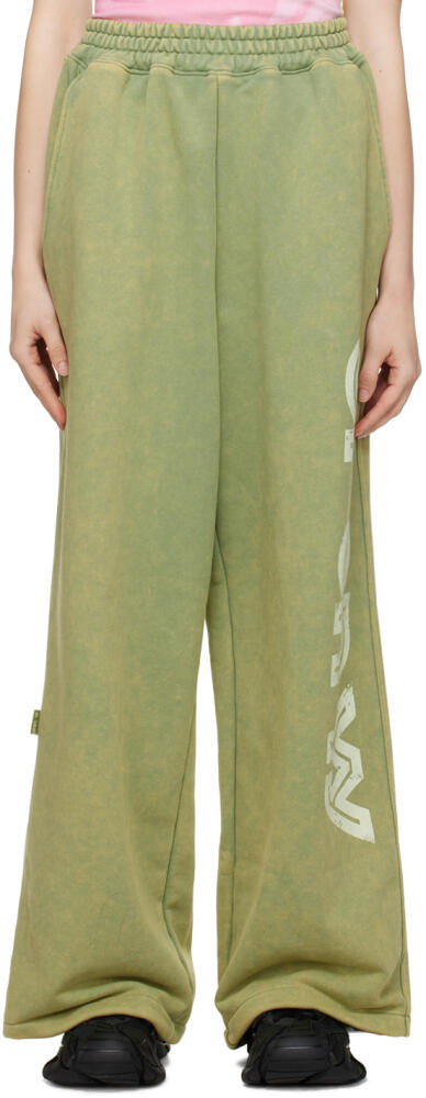 OPEN YY Green Wide Lounge Pants Cover