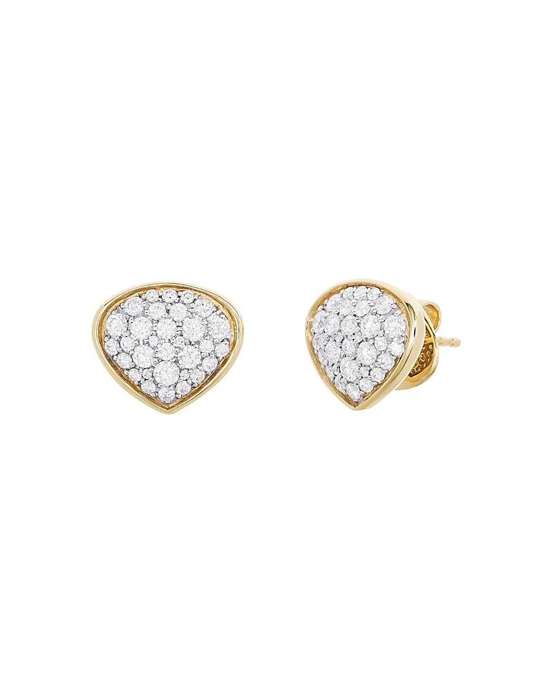 Marina B 18K Yellow Gold Trisola Diamond Stud Earrings Cover