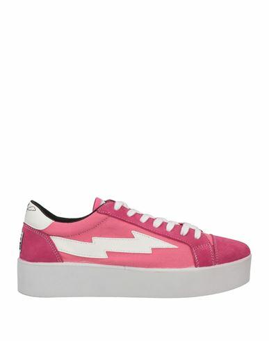 Sanyako Woman Sneakers Pink Soft Leather, Textile fibers Cover