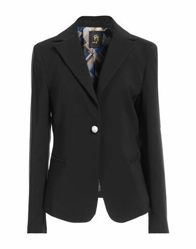 Gai Mattiolo Woman Blazer Black Polyester, Elastane Cover