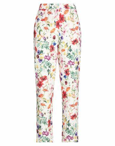 Haveone Woman Pants Ivory Polyester, Elastic fibres, Viscose, Acetate Cover