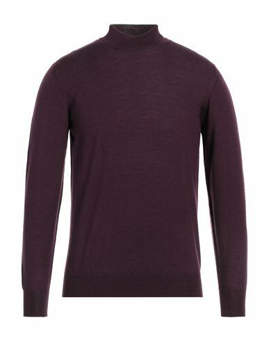 Drumohr Man Turtleneck Deep purple Wool, Silk, Cashmere Cover