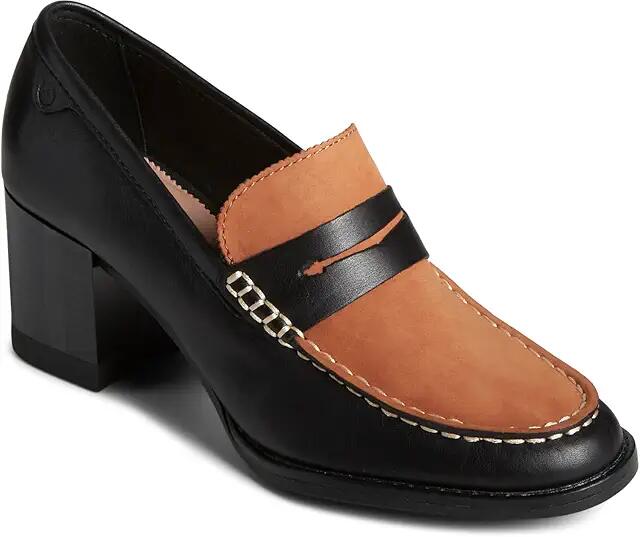 Sperry Seaport Penny Heel (Black) Women's Shoes Cover