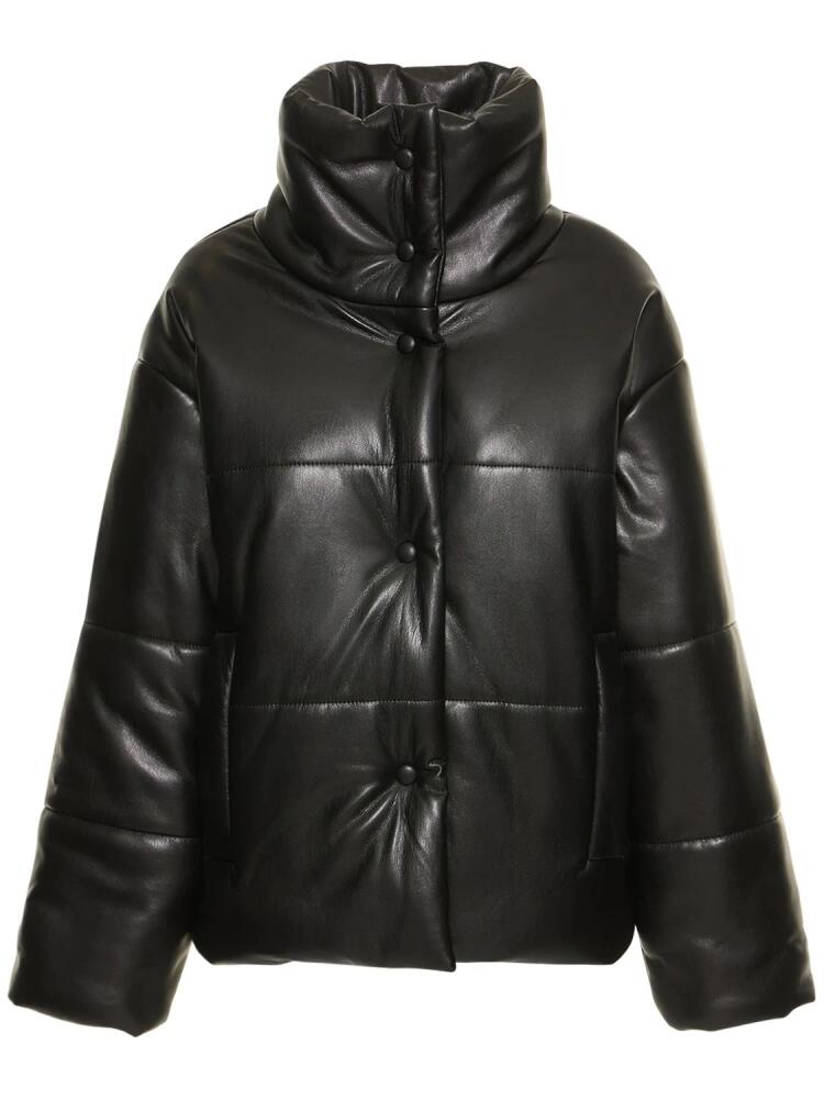 NANUSHKA Hide Faux Leather Puffer Jacket Cover