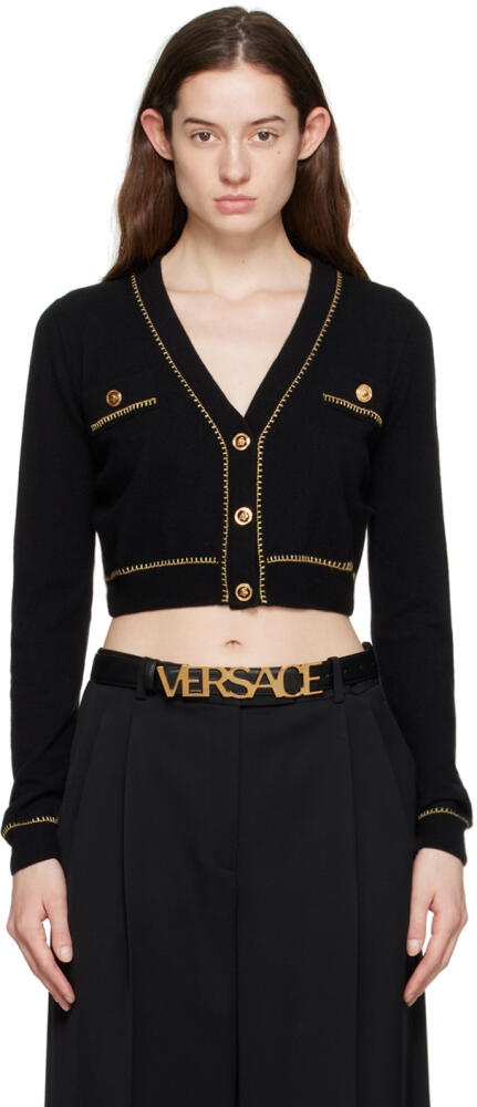 Versace Black Medusa Cardigan Cover