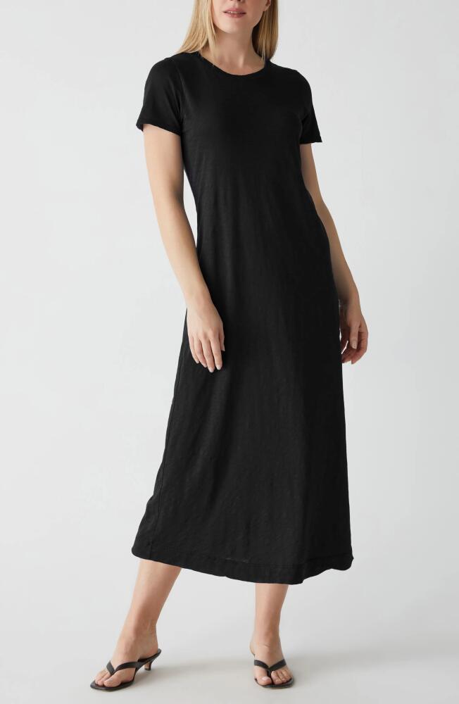 Michael Stars Alanis Supima Cotton Midi T-Shirt Dress in Black Cover