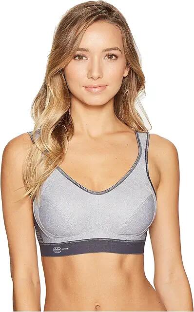 Anita Extreme Control Soft Cup Sports Bra (Heather Grey) Women's Bra Cover