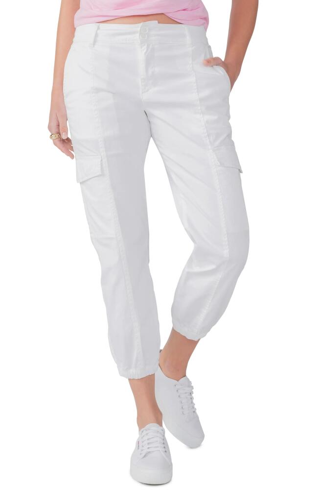 Sanctuary Rebel Crop Stretch Cotton Cargo Pants in Brilliant White Cover