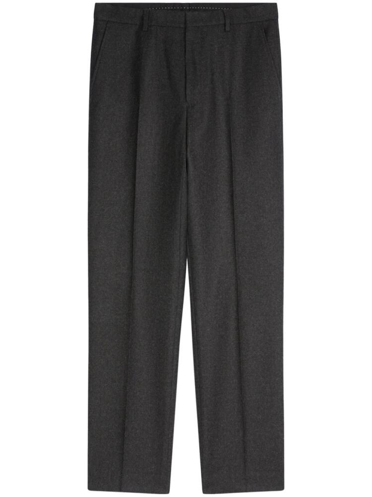 DRIES VAN NOTEN flannel wool trousers - Grey Cover