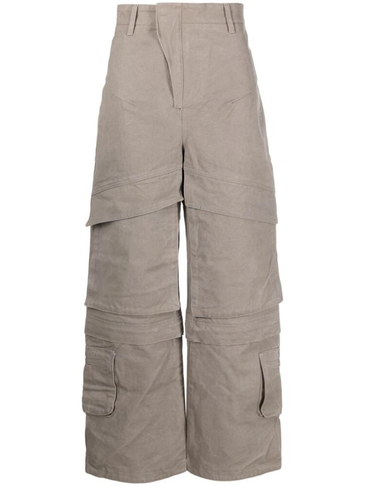 ENTIRE STUDIOS Hard wide-leg cargo trousers - Grey Cover