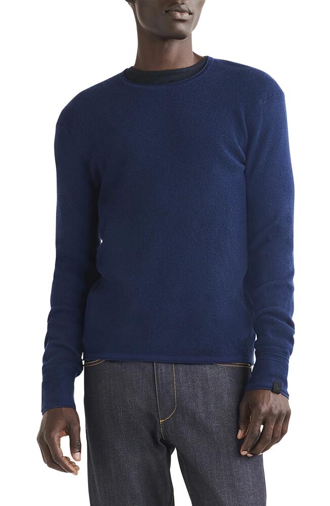 rag & bone Martin Wool Blend Crewneck Sweater in Navy Cover