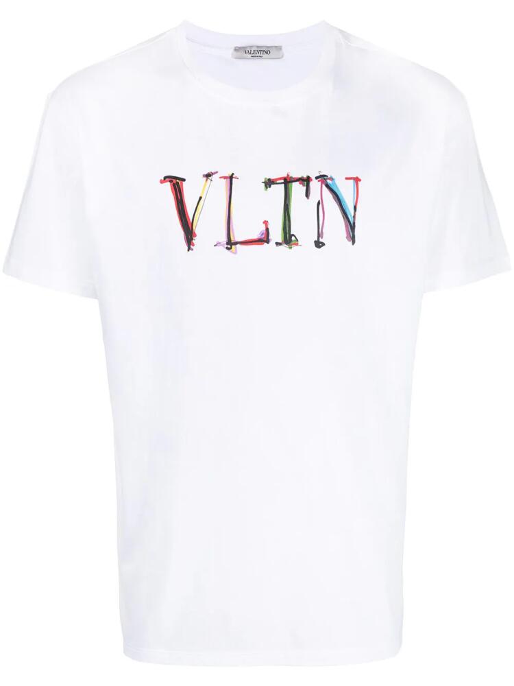 Valentino Garavani logo print T-shirt - White Cover