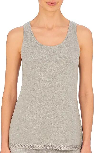 Natori Bliss Cotton Tank (Light Grey Heather) Women's Clothing Cover