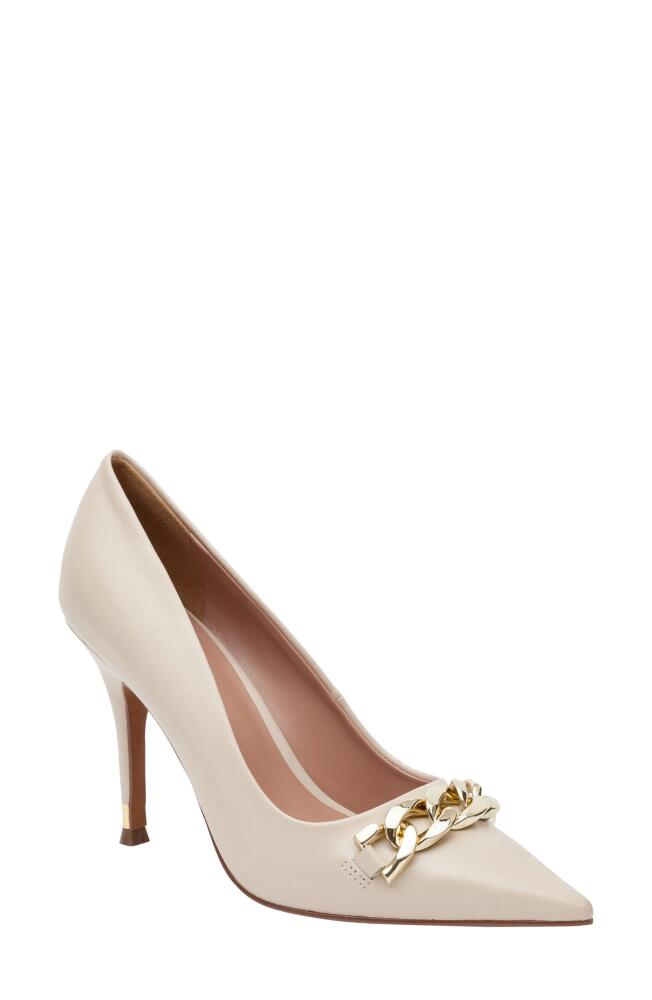 Linea Paolo Pandora Pointed Toe Pump in Beige Cover