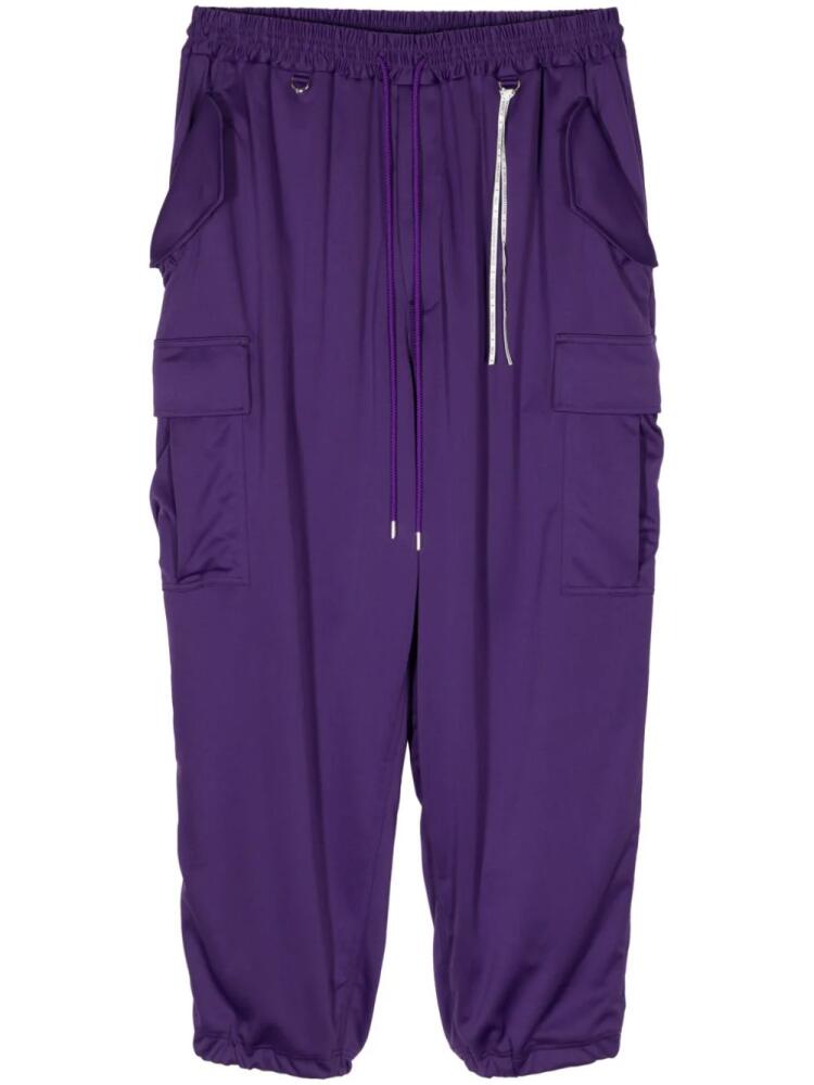 Mastermind World skull-print cargo trousers - Purple Cover