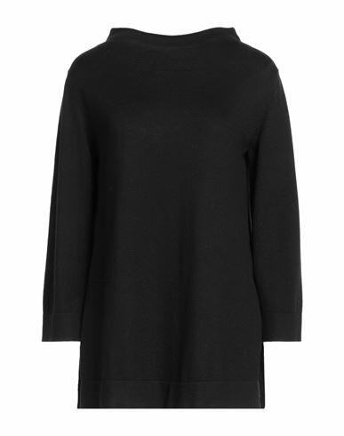 Gran Sasso Woman Sweater Black Virgin Wool Cover