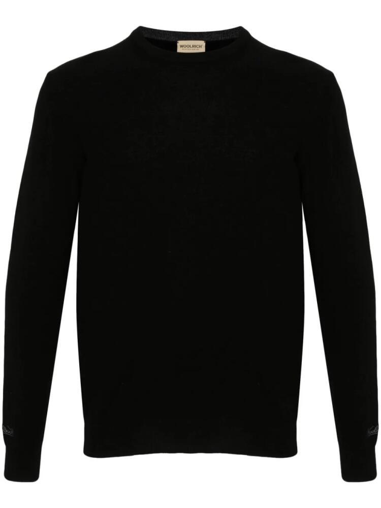 Woolrich wool crew-neck sweater - Black Cover