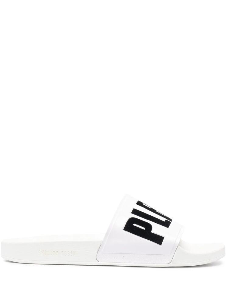 Philipp Plein logo-print slides - White Cover