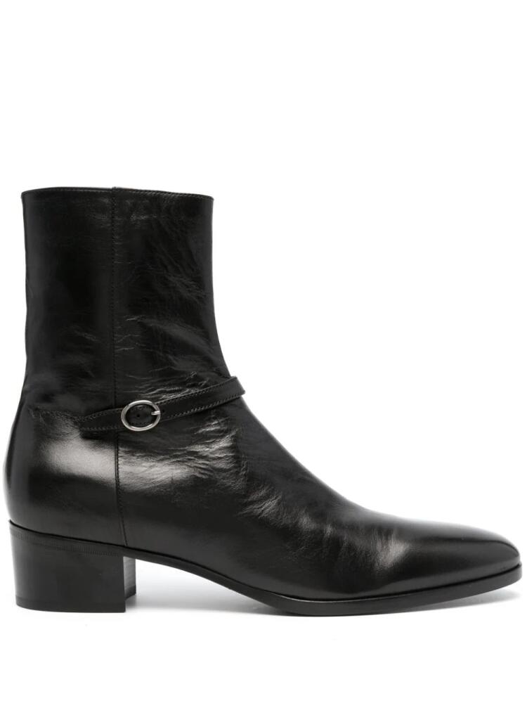 Saint Laurent Vlad smooth leather ankle boots - Black Cover