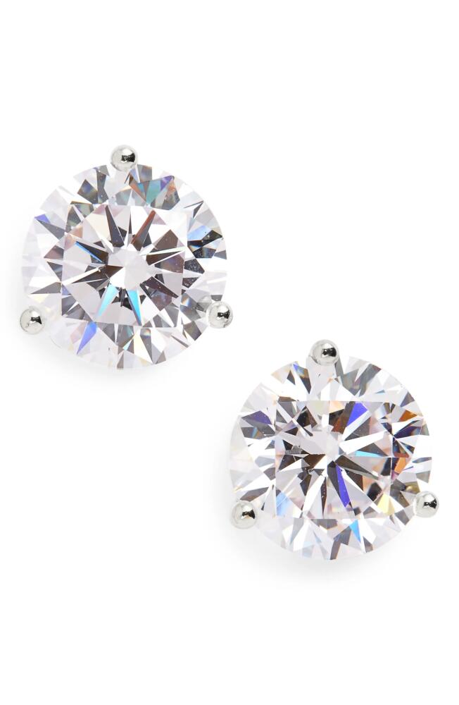 Nordstrom Cubic Zirconia Earrings - 6ct. in Platinum Cover