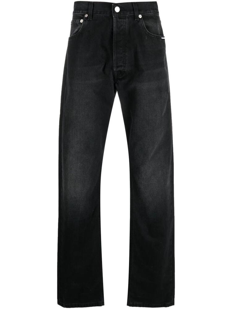 VTMNTS straight-leg cotton jeans - Black Cover