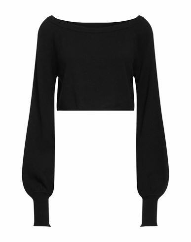 Semicouture Woman Sweater Black Cashmere, Polyamide Cover