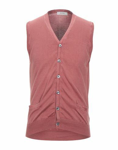 Alpha Studio Man Cardigan Pastel pink Cotton Cover