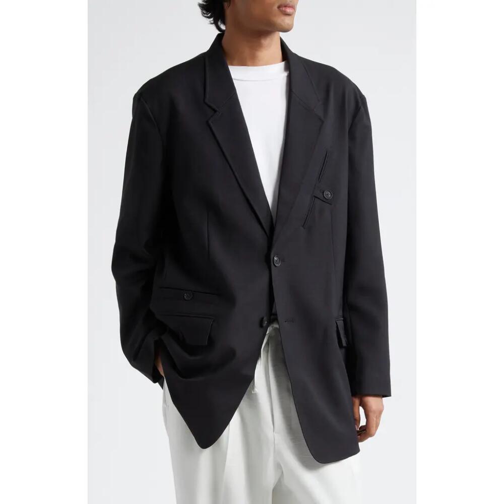 Y-3 Sport Uniform Twill Blazer in Black Cover