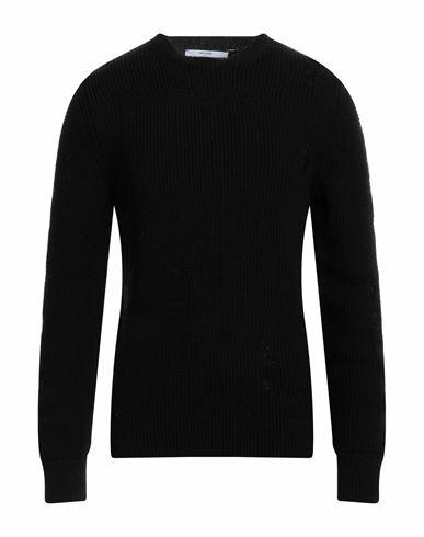 Takeshy Kurosawa Man Sweater Black Wool, Acrylic Cover