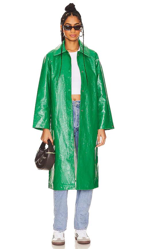 Jakke Cassie Mac Coat in Green Cover