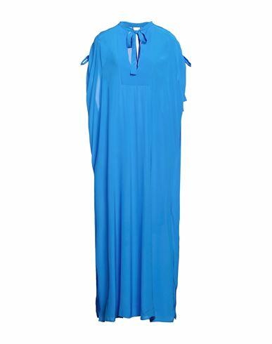 Fisico Woman Maxi dress Bright blue Viscose Cover