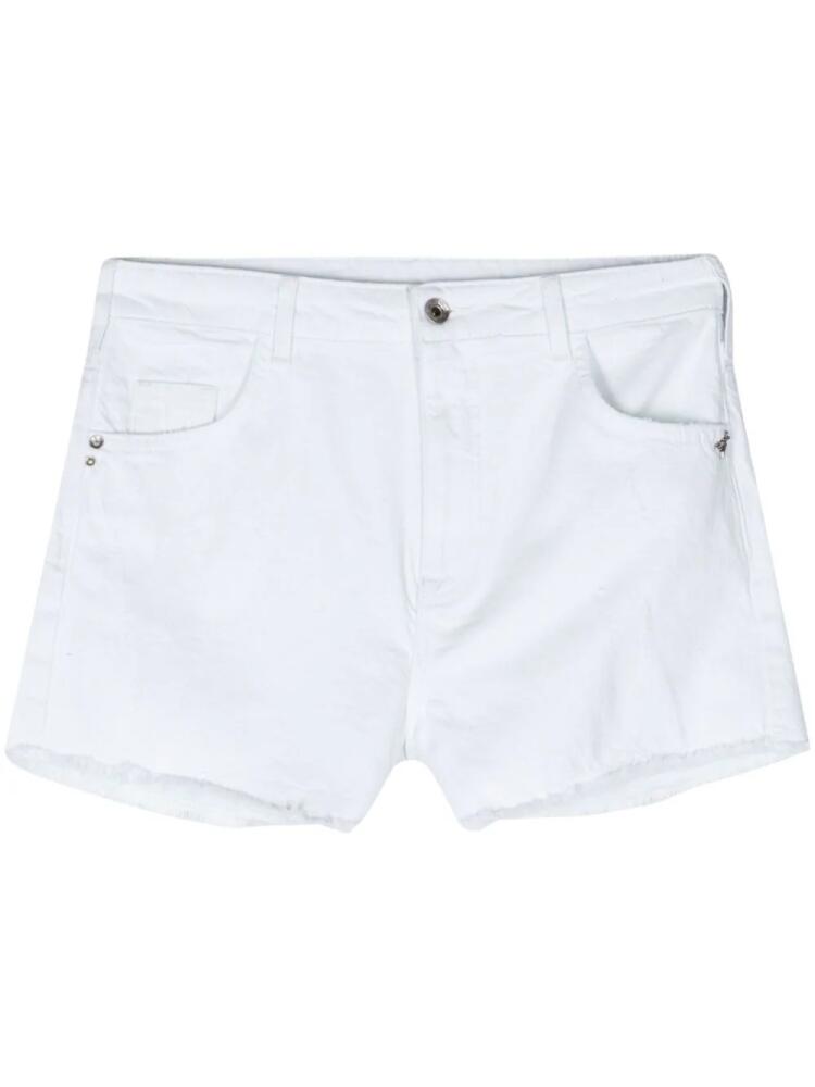 Patrizia Pepe frayed denim shorts - White Cover