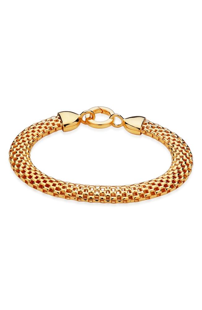 Monica Vinader Heirloom Woven Wide Chain Bracelet in Yellow Gold Cover