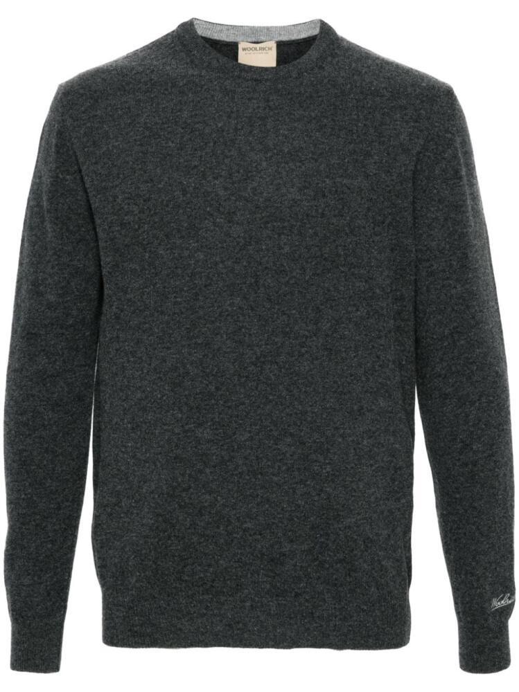 Woolrich wool crew-neck sweater - Grey Cover