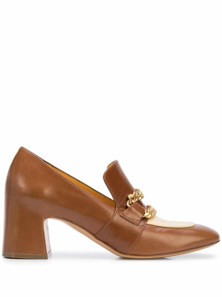 Madison.Maison Perla block heel loafers - Brown Cover