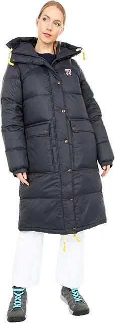 Fjallraven Expedition Long Down Parka (Black) Women's Clothing Cover