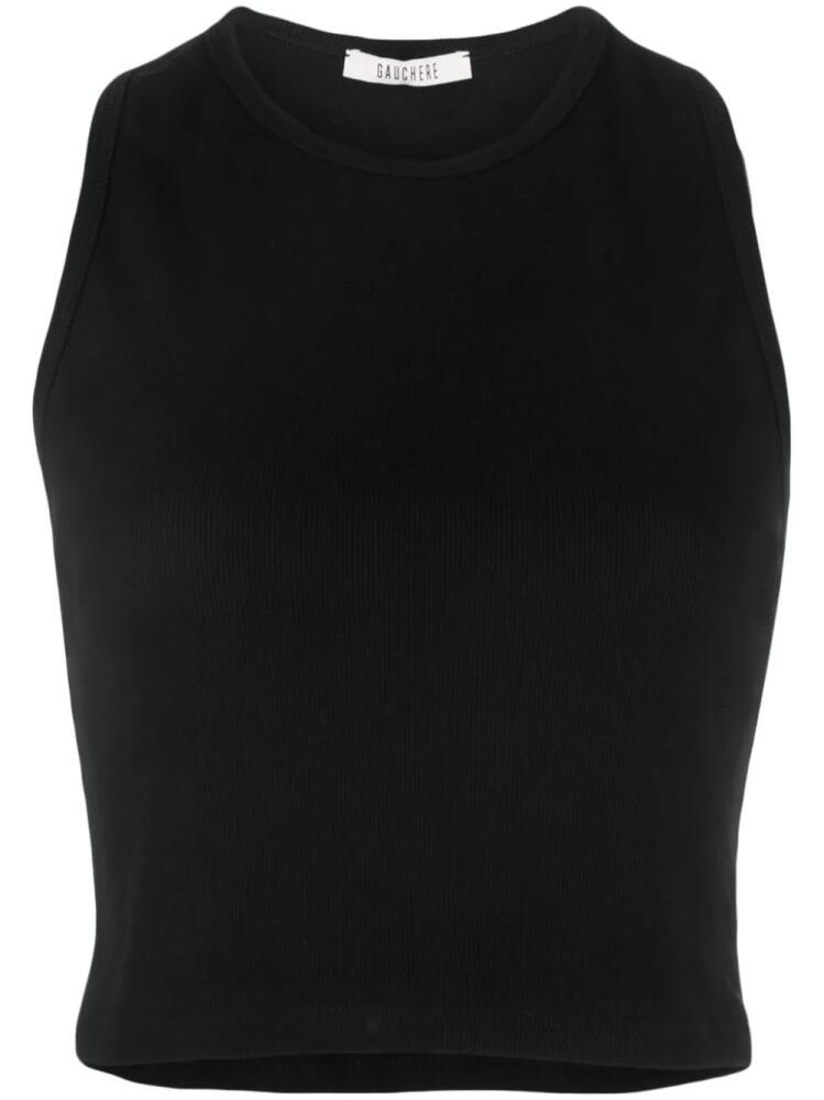 Gauchère racerback crop top - Black Cover