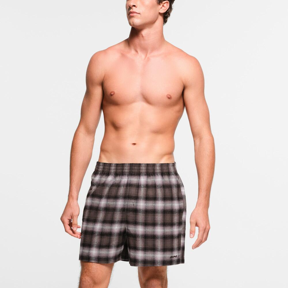 SKIMS Flannel Sleep Mens Short | Grey | 3XL Cover