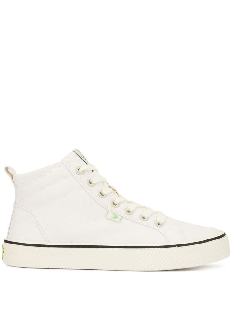 Cariuma OCA high-top stripe canvas sneakers - White Cover