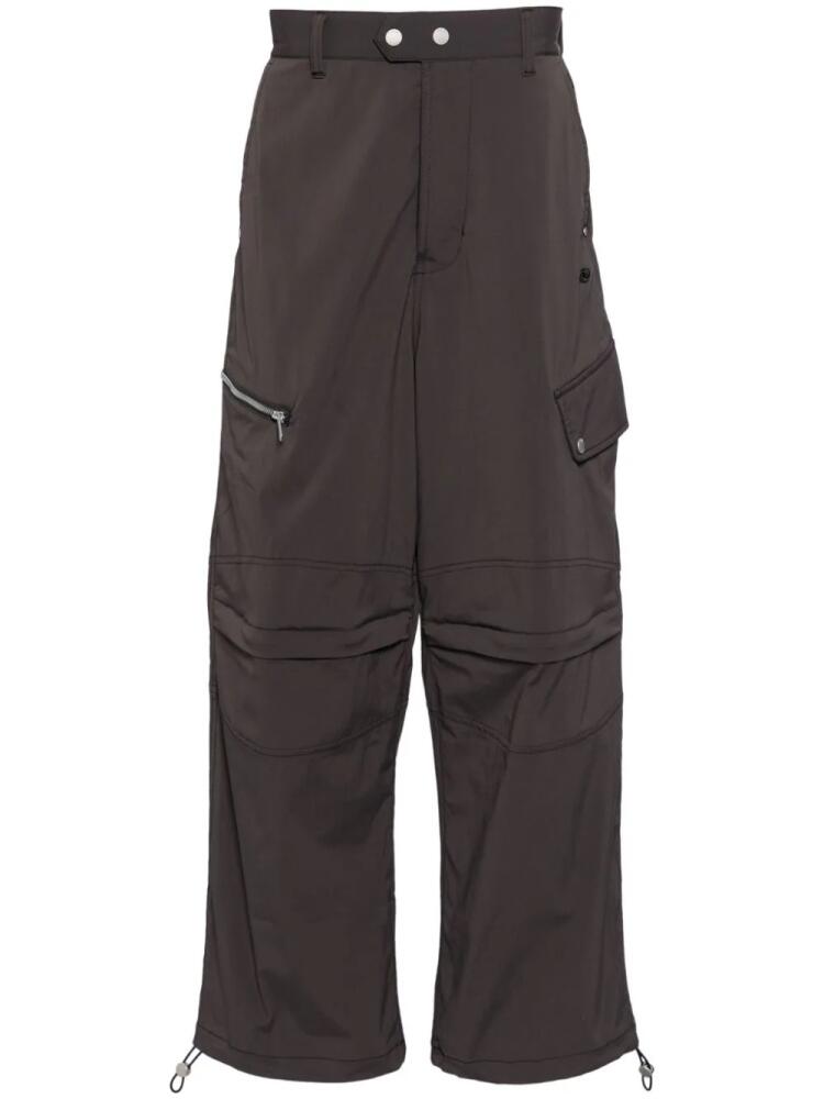 FIVE CM wide-leg cargo pants - Grey Cover